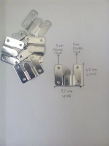 Schwerlast Metall Chrom Oberfläche Bilderrahmen Haken Wandhängung Unterputz Halterung - Bild 1 von 6