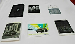 2018 FORD FOCUS OWNERS MANUAL 5 PC SET & FORD SPORTY DENIM FACTORY CASE. OEM - Picture 1 of 9