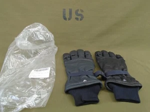Guantes militares de Estados Unidos de cuero negro para clima frío húmedo talla pequeña 2 nuevos 2004 223-L - Imagen 1 de 12