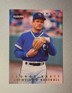 1994 GOLDEN MOMENT FAREWELL GEORGE BRETT FLEER #6 OF 10 KANSAS CITY ROYALS