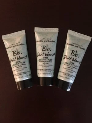 3 X Bumble & Bumble не дуть его тонкий волос Styler 0,5 унций 15 мл путешествий мини новый💙 - Изображение 1 из 3