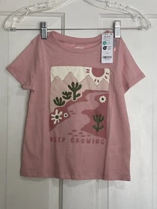 Carters Girls Keep Growing Pink Shirt Size XS  - Picture 1 of 6