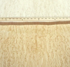 Birdseye Maple wood veneer 24" x 24" with paper backer 1/40" thickness AA grade - Picture 1 of 12