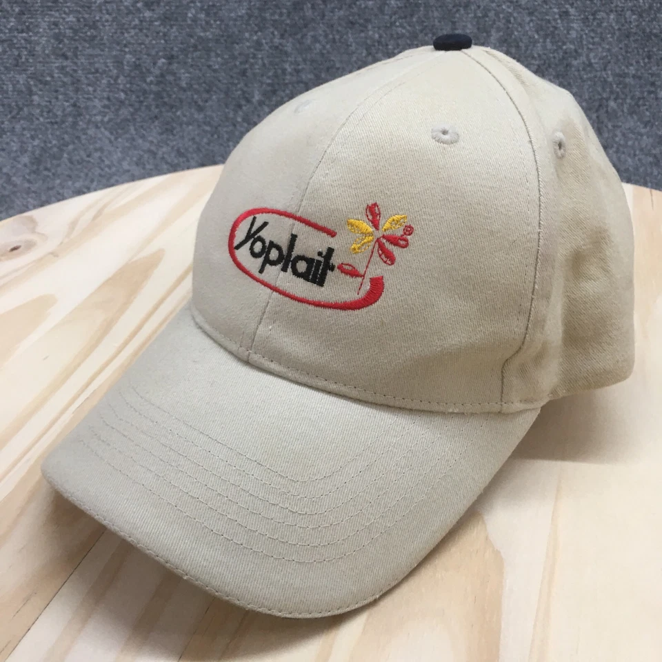 Yoplait Pacific Headwear Baseball Hat Mens Beige OS Adjustable Embroidered Logo - Image 1 of 4