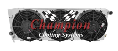 SZ Champion 2 Row Radiator, 3 10" Fans and Shroud for 1984 - 1990 Jeep Wagoneer - Image 1 of 4
