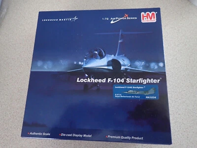Hobbymaster HA1034 1:72 Lockheed F-104G Starfighter RNAF D-8114 Factory Sealed - Image 1 of 4