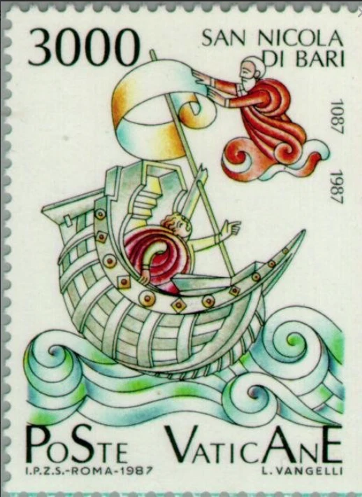 Vaticano #Mi935 MNH 1987 Barco San Nicolás Myra Bari Reliquias Oro [805] Foto 1 de 1