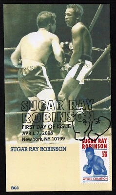 USA, SCOTT # 4020, BGC FDC COVER 2006 SUGAR RAY ROBINSON, WORLD CHAMPION BOXER - Image 1 of 2