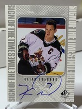 1998-99 SP Authentic Sign of the Times #KT Keith Tkachuk Auto Coyotes