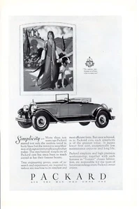 Anuncio de coche impreso de colección Packard Simplicity Africa Cruise Canadian Pac c1928-30 - Imagen 1 de 2