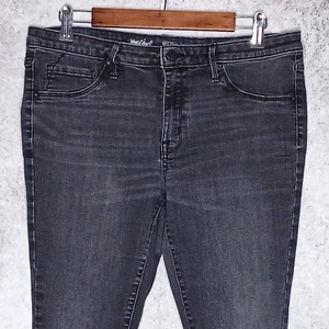 Mossimo womens mid rise jegging size 14 Short power stretch charcoal wash - Picture 1 of 6