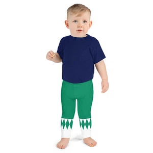 Fighter Green Halloween Costume Leggings Childs Pants Cute Holiday Kids Clothing - Picture 1 of 21