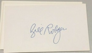 BILL RODGERS NEW YORK NYC MARATHON SIGNED AUTOGRAPHED 3x5 INDEX CARD COA 