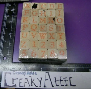 SELLO DE GOMA PEQUEÑO PARA BASTÓN DE CARAMELO A RAYAS ALFABETO NÚMEROS 35 ARTESANÍA CRUJIENTE - Imagen 1 de 1