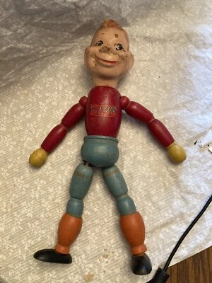 vintage wooden HowdyDoody beaded puppet. Photos are part of the description. E — 第 1/4 张图片