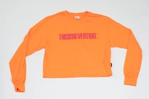 this is never that Women Long Sleeve Crop Shirt Korean Brand Size Small Athleti - Picture 1 of 16
