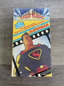 Vintage Superman Kids Klassics VHS Max Fleischer - 4 Cartoons In 1 Animated - v1 - Picture 1 of 7