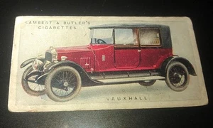 1922 VAUXHALL 23/60 Lambert & Butler UK Cigarette Card - Bild 1 von 2