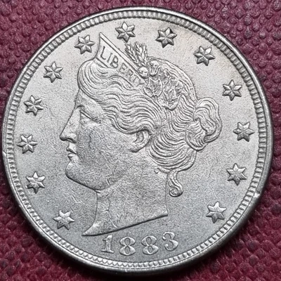 1883 Liberty Head Nickel 5c No Cents High Grade AU - UNC #94971 - Image 1 of 2