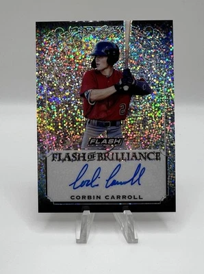 2019 Leaf Flash of Brilliance Corbin Carroll On Card Auto FB-CC1 Diamondbacks - Image 1 of 2