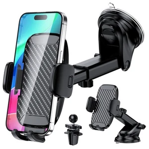 Car Phone Holder Phone Holders for Your Car Windshield Dashboard Air Vent Uni... - Picture 1 of 7