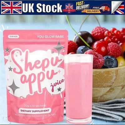 You Glow Babe SHAPE UP SHEPU APPU Juice Powder Mix, 10 Sachets x 15g Each