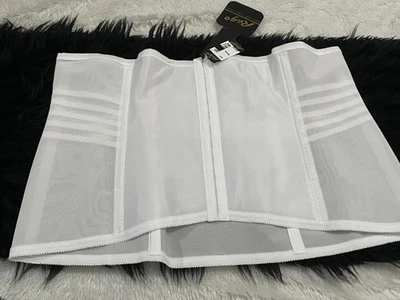 6X/42 RAGO SATIN PANEL WAIST CINCHER Shapewear Shapette 821 New White Bridal - Image 1 of 4