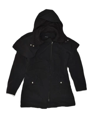 Abrigo con capucha PENNY BLACK para mujer Reino Unido 12 mediano negro poliéster PP10 Foto 1 de 3