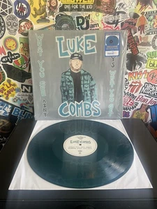 LUKE COMBS What You See Ain’t Always What You Get NEW 3LP SEA BLUE VINYL W/HYPE - Picture 1 of 2