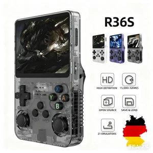 R36S Retro Handheld Konsole, Schwarz, ArkOS, 128GB, 20.000+ Spiele NEU & OVP - Bild 1 von 7