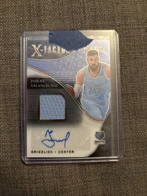 2020-21 Panini Select - X-Factor Patch Auto Jonas Valanciunas #XF-JVC 12/249 - Image 1 of 3