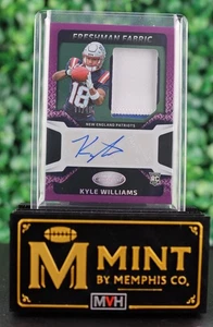 Firmas de tela de primer año con certificación Panini Kyle Williams 2025 RPA/40 púrpura SP - Imagen 1 de 2