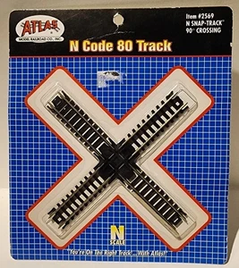 Atlas Model Railroad #2569 N Code 80 90 Degree Crossing - Picture 1 of 1