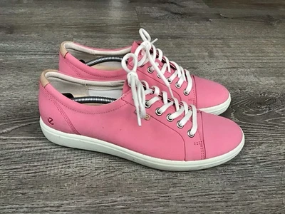 Ecco Soft 7 Pink Lace Up Comfort Shoes 43000302399 Shoes Size 40 9 9.5 Sneakers - Image 1 of 4