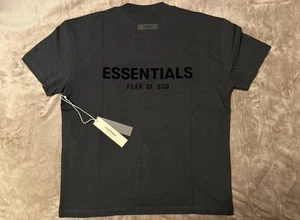 NEW Fear of God Essentials T-Shirt Black Size XS 100% Authentic ✅ - Picture 1 of 9