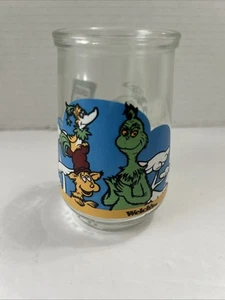 Vintage  Welch's 1997 Jelly Jar Glass ~ Dr Seuss #3 ~ The Grinch and Friends - Picture 1 of 6