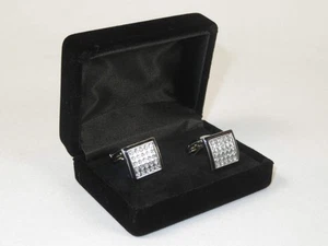 Hombres J.Valintin Gemelos por Vitorofolo para Camisa Puño Francés V39-70 Plateado - Imagen 1 de 5