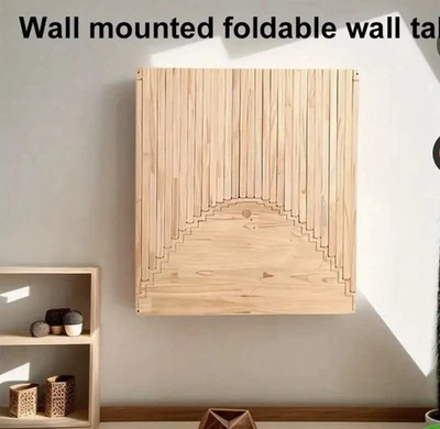 Mesa montada en la pared que ahorra espacio Foto 1 de 4