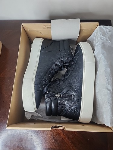 Sneakers alte donna UGG Olli in pelle nera ottime condizioni! Taglia 7