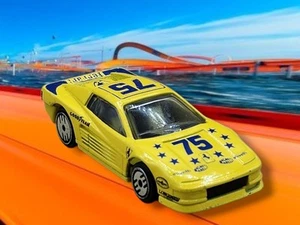 1986 Mattel Hot Wheels Yellow #75 Ferrari Testarossa 1/64 Diecast Car - Picture 1 of 7