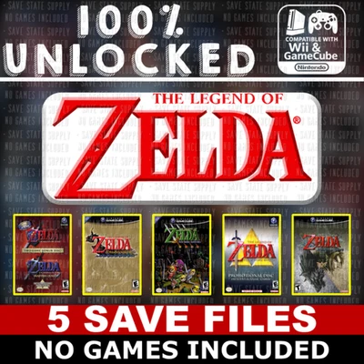 Unlocked The Legend of Zelda Saves Completed GameCube Memory Card - Image 1 of 4