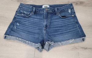 Paige Jimmy Jimmy Jean Shorts Womens Cuffed Denim Mid Rise Slightly Sz 29 - Picture 1 of 10