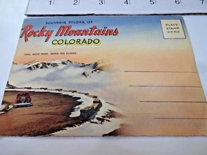 Vintage Unused Postcard Folder 20 Views Rocky Mountains Colorado Unposted - Picture 1 of 9