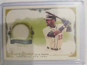 Jason Heyward Game-Used Jersey Card 2014 Topps Allen & Ginter Atlanta Braves - Picture 1 of 2