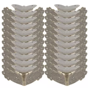 25Pcs Metal Antique Box Corner Protector Jewelry Box Protectors - Picture 1 of 12