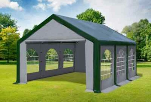 Partyzelt 4x6m Grün Grau PVC Festzelt Pavillon wasserdicht Profi Modular Event - Bild 1 von 12