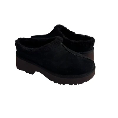 UGG NEW HEIGHTS COZY CLOG BLACK SLIP ON PLATFORM SANDALS US 10 / EU 41 / UK 8 - Image 1 of 4