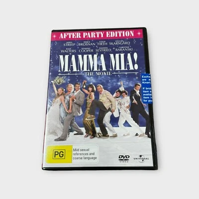 Mama Mia! The Movie After Party Edition Meryl Streep Region 4 New Sealed Comedy - Image 1 of 4