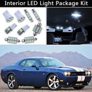 14PCS White LED Interior Lights Package kit Fit 2008-2014 Dodge Challenger J1 - Picture 1 of 8