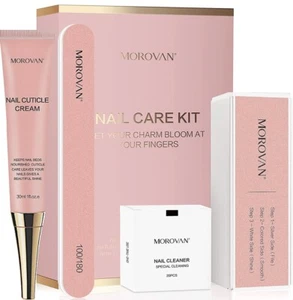 Morovan (Acrylic & Natural) Nail Care System Kit NEW SEALED Cuticle & Nail Care - Picture 1 of 5